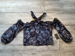 FOREVER 21 Junior Damen Top Bluse Shirt Blume S Small Schlafsaal Schule Party Boho - Bild 1 von 2