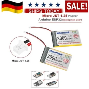 2x 3.7V 3000 mAh LiPo Batería Recargable 1S 3C 103665 Batería Litio Polímero DE - Imagen 1 de 9