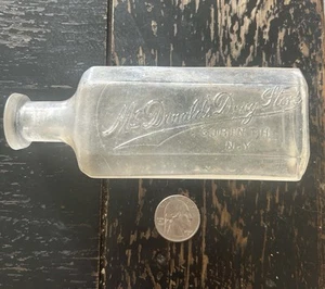 Antique Mcdonald’s Drugstore Bottle Corinth NY - Picture 1 of 3