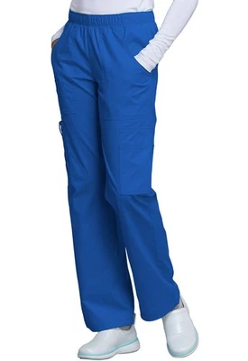 Pantalón Scrubs Cherokee Workwear Alto tiro medio cargo 4005T ROYW Royal envío gratuito Foto 1 de 4