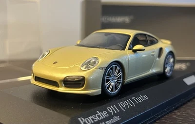 Porsche 911 Turbo 1 43 991 Minichamps Limegold ! 1 Of 100! 40 Jahre 1975-2015 - Immagine 1 di 4
