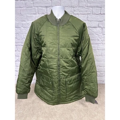 Chaqueta Bomber Jordan Craig Vintage Verde Oliva Acolchada Para Hombre Talla 3XL Nylon Foto 1 de 4