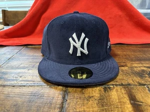 New York Yankees Azul Marino Pana New Era Sombrero Ajustado 7 3/4 Gris UV - Imagen 1 de 23