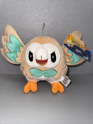 Tomy Pokemon Rowlet 8" Plush Stuffed Toy Nintendo NWT - Image 1 of 4