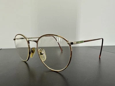 Años 80 Ralph Lauren Hecho en Japón Mod 528 Habana Tono Plata 135-19-49 (C2-20) Foto 1 de 4