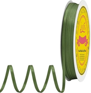 Double Face Moss Satin Thin Ribbon 1/8 inch X 100 Yards Polyester Moss Ribbon fo - Picture 1 of 6