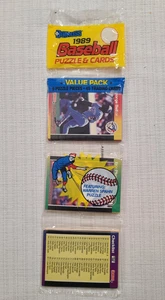 1989 Donruss 45 Baseballkarten Vorteilspack mit 9 Puzzle George Bell - Bild 1 von 2