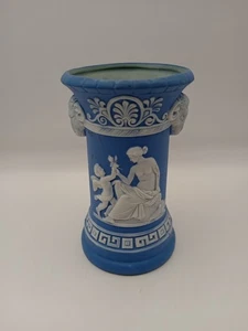 Schäfer & Father Rudolstadt vaso pasta su pasta 1900 circa cuneo legno Wedgwood  - Foto 1 di 8