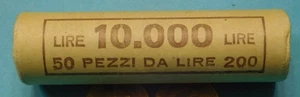 Rollo Original 1992 Italia 200 Liras Monedas (50 Monedas) Sin Circular - Imagen 1 de 3
