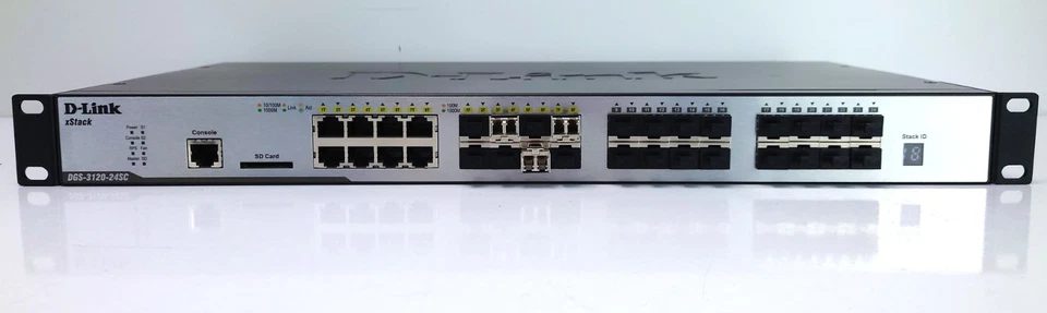 D-Link xStack DGS-3120-24SC Managed Gigabit Rack Switch 16x SFP 8x RJ-45 Combo - Bild 1 von 4