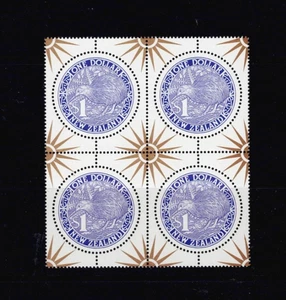New Zealand: 2000, Millennium $1 Round Kiwi, $1 Violet, Block MNH. - Picture 1 of 1
