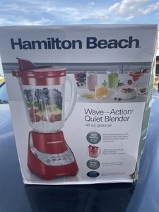 Licuadora silenciosa Hamilton Beach Wave Action tarro de vidrio de 48 oz, 12 funciones - Imagen 1 de 3