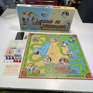 1955 Going to Jerusalem Game by Parker Brothers Complete in Good Cond - Picture 1 of 6