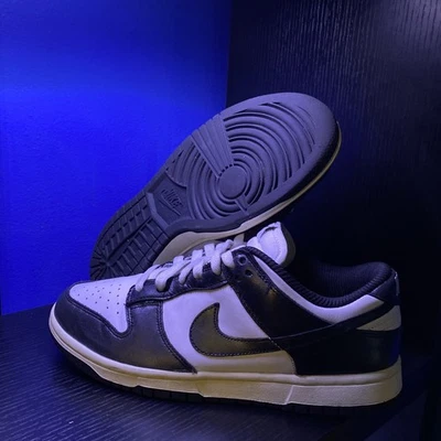 Nike Dunk Low Vintage Panda Blanco Negro Coco Para Mujer Talla 9.5W/8M FQ8899-100 Foto 1 de 4