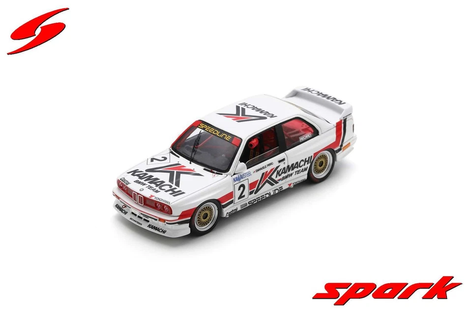 Spark SA259 1/43 BMW M3 E30 No.2 Macau Guia Course 1989 Emanuele Pirro Limité