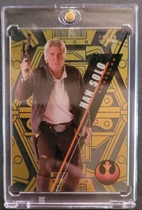 HAN SOLO 2016 Topps Star Wars High Tek GOLD RAINBOW Parallel SP /50 - Picture 1 of 2