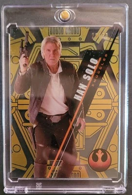 HAN SOLO 2016 Topps Star Wars High Tek GOLD RAINBOW Parallel SP /50 - Image 1 of 2