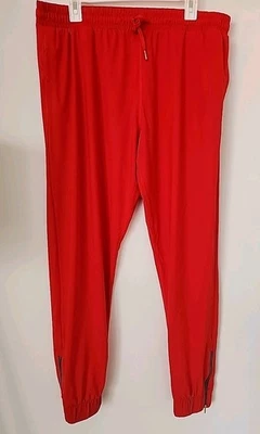 Women's Activewear Joggers Zipper Ankle Zyia Active Size XXL Red EUC - Image 1 of 4