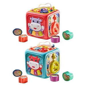 Musical Activity Cube center Toy 6 Sided Activity Center for - Picture 1 of 14