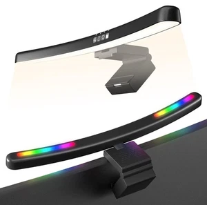 Monitor Light Bar Curved, RGB Backlight, Computer Screen Lamp for Eye Care, D... - Picture 1 of 7