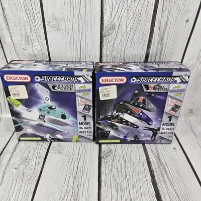 LOT OF 2 BRAND NEW ERECTOR SPACE CHAOS MODELS *SILVER FORCE & DARK PIRATES - Image 1 of 4