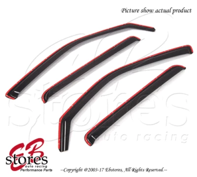 Paraseras de ventana JDM de humo oscuro canal interior canal interior para Honda Ridgeline 2006-2014 4 un. Foto 1 de 4