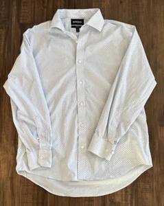 BONOBOS Herren Langarmhemd weiß L Knopfleiste 16,5 34 gepunktet klassisch - Bild 1 von 7