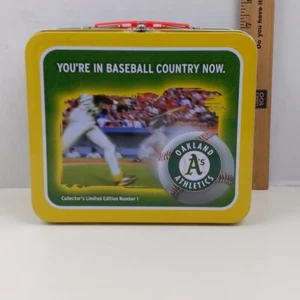 Oakland A’s Wienerschnitzel Lunch Pail Collector’s Limited Edition Baseball - Picture 1 of 5