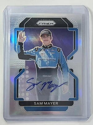 SAM MAYER REFRACTOR PRIZM AUTO - 2022 PANINI NASCAR PRIZM #47 RACING SILVER - Image 1 of 2
