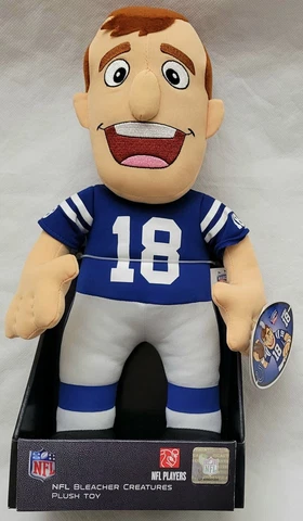 Peyton Manning NFL Football Colts Bleacher Creatures Plush Toy New In Box Tags Cover