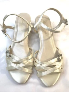 VTG MICHAELANGELO "KARIN" WHITE PEARL DRESS SHOES W/RHINESTONES WOMEN'S SZ  6 M - Picture 1 of 10