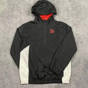 Puma Jacket Youth XL 18-20 Long Sleeve 1/4 Zip Mesh Lined Athletic Track Pockets - Picture 1 of 19