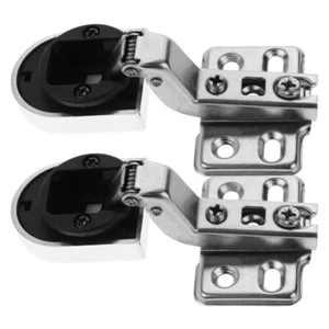 2pcs Cabinet Glass Door Hinge Furniture Hinge Partial Glass Cabinet Door Hinge - Bild 1 von 12