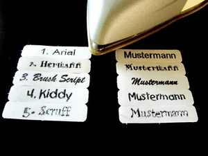 50 x personalisierte Wäscheschilder Namensetiketten Namensschilder aufbügeln - Bild 1 von 1