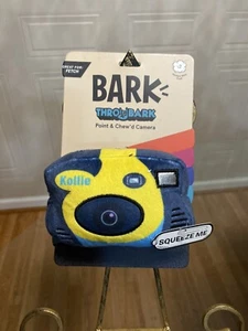 Bark throw point & chew’d camera dog toy with squeaker 5” - Picture 1 of 6