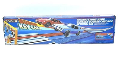 Vintage Kidco Burnin’ Key Cars 1981 EURO BOX RACING  STUNT JUMP  MATCHBOX NEW#Z - Immagine 1 di 4