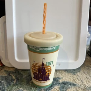 Tazza Mug Bicchiere Ceramica Walt Disney World Magic Kingdom 1971 Vintage Da Collezione - Foto 1 di 9