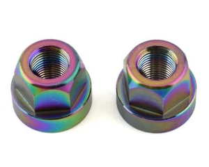 PAR DE TUERCAS DE EJE DE ALUMINIO 3/8" x 26 tpi combustible anodizado para aviones (resbaladizo de aceite) - Imagen 1 de 1