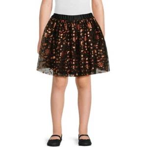 Wonder Nation Girls Foil Print Mesh Halloween Skirts Multicolor Size XXL (18) - Picture 1 of 7