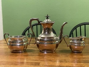 Vintage Walker & Hall Silverplate Teapot Set  - Picture 1 of 12