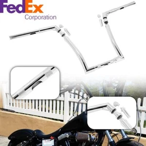 14" Rise Ape Hangers Handlebar For Harley Sturgis Belt FXB Monkey Bagger - Picture 1 of 19
