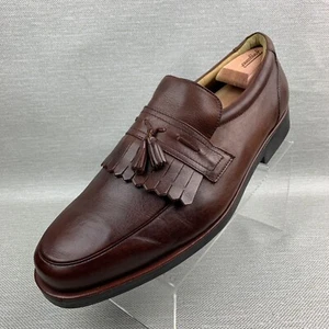 Comfort by George Forman Loafers Brown Leather Kiltie Tassel Round Toe Size 15W - Picture 1 of 12