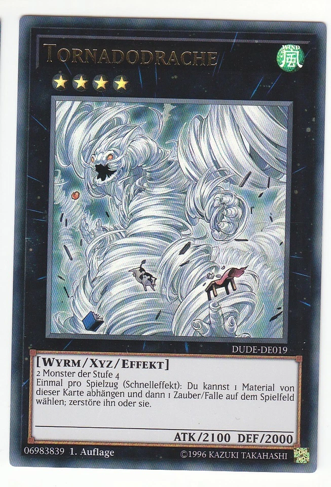 Yu-GI-OH Tornadodrache Ultra Rare DUDE-dE019 NEU! - Bild 1 von 1