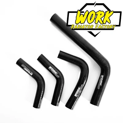 Black Radiator Hose for Honda CRF250R 2004-2009/CRF250X 2004-2017 2006 Silicone Foto 1 de 4