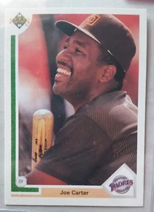 1991 Upper Deck #226 Joe Carter San Diego Padres Baseball Card - Picture 1 of 2