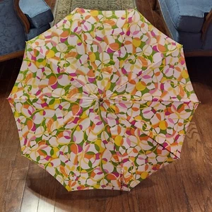 Umbrella Parasol Mid Century Pop Art Mod Go-Go Psychedelic Vintage 1960s s-1F - Picture 1 of 3