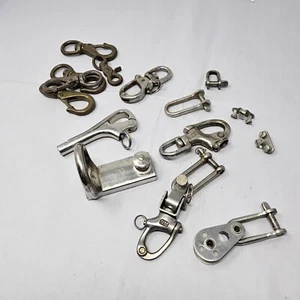 Sailboat Hardwear Stainless Clips / Rings Brass LOT - Bild 1 von 5