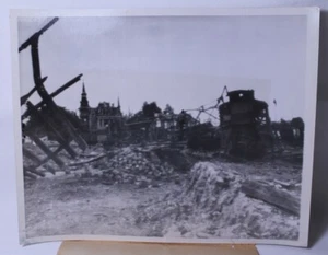 WWII Aachen Rail Station Smashed Official Archive Photo 1944 - Picture 1 of 2
