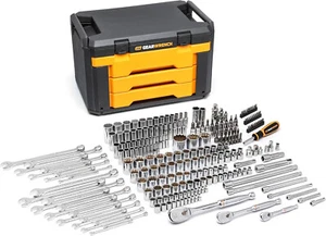 GEARWRENCH 243 Pc. 12 Pt. Mechanics Tool Set in 3 Drawer Storage Box - 80972 - Picture 1 of 12
