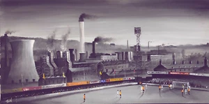 Bradford City Valley Parade 1970's 17'' x 8'' print - Picture 1 of 1